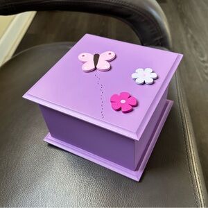 Purple Butterfly Kids Accessory Box